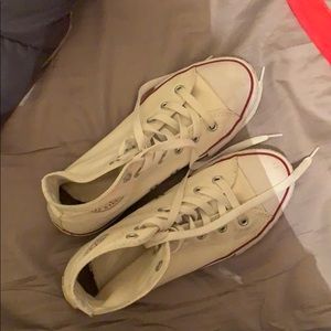 High Top all white converse